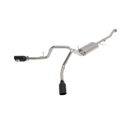 AFE Stainless Steel, With Muffler, 3 Inch Pipe Diameter, Single Exhaust With Dual Exit 49-33126-B